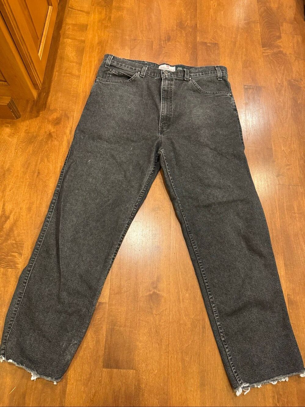 Vintage Y2K Levi Strauss Signature Flex Jeans Mens 36x29 Black Gray USA Made